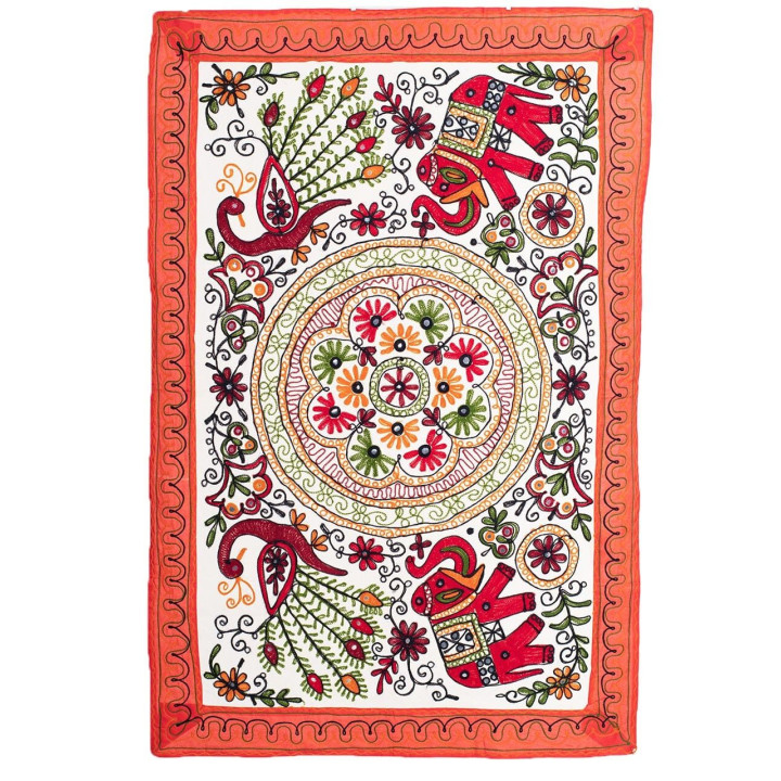 RTZ0302 - Tapiz Bordado Rectangular Animales