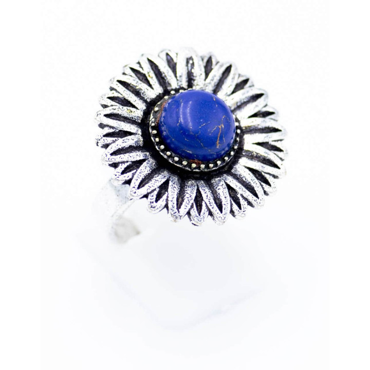 SAN0115 - Anillo Flor y Piedra
