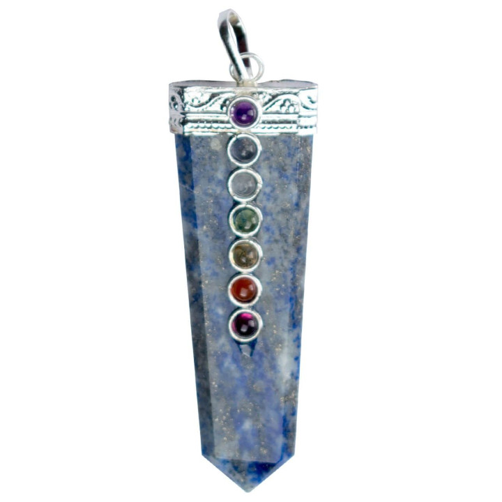 KDH0001L - Pendente Chato Lapislazuli 7 Chakra