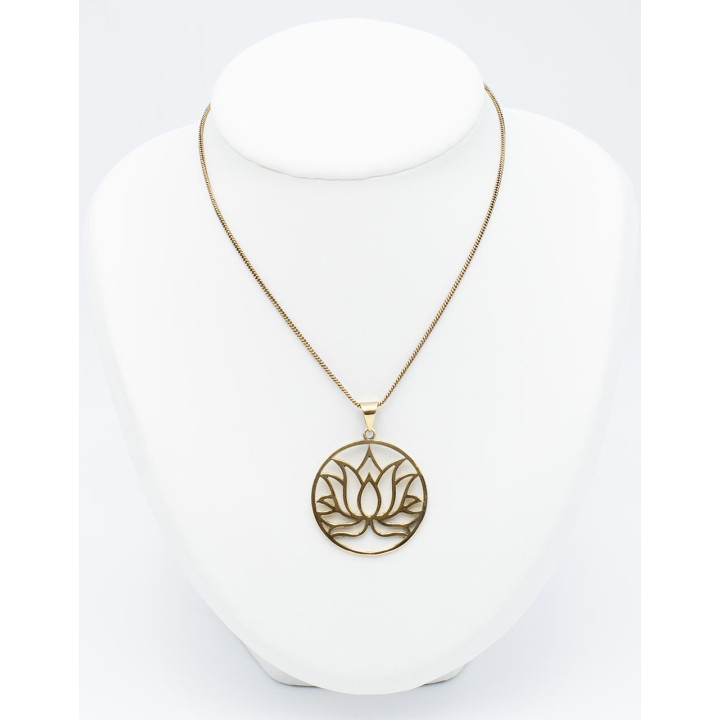 SDJ0023 - Colgante Circular Loto Sagrado