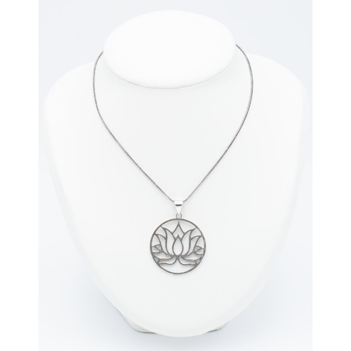 SDJ0023 - Colgante Circular Loto Sagrado