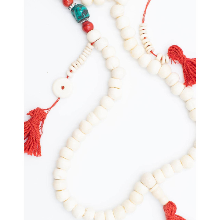 SMA01051 - Japa Mala Weiß mit Zählern