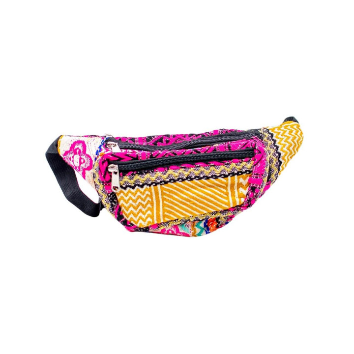 BRÑ0014 - Borsa da cintura unisex indiana realizzata a mano: design unico e pratico per la tua attività B2B