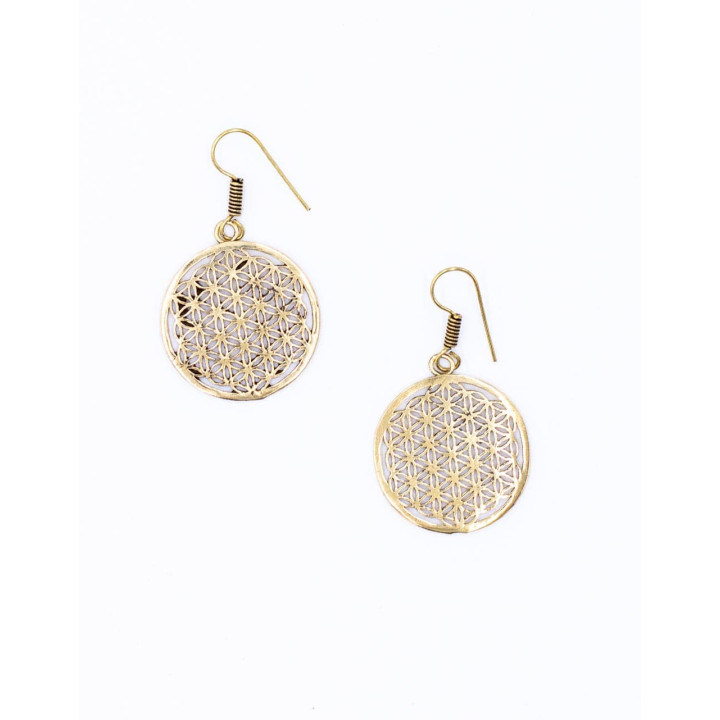 SPE0060 - Orecchini Mandala dorati