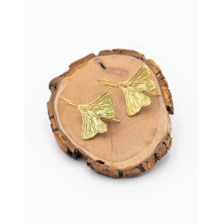 SPE0072 - Artesanía India: Pendientes de Latón en Forma de Mariposa - Auténtico Estilo Boho Étnico