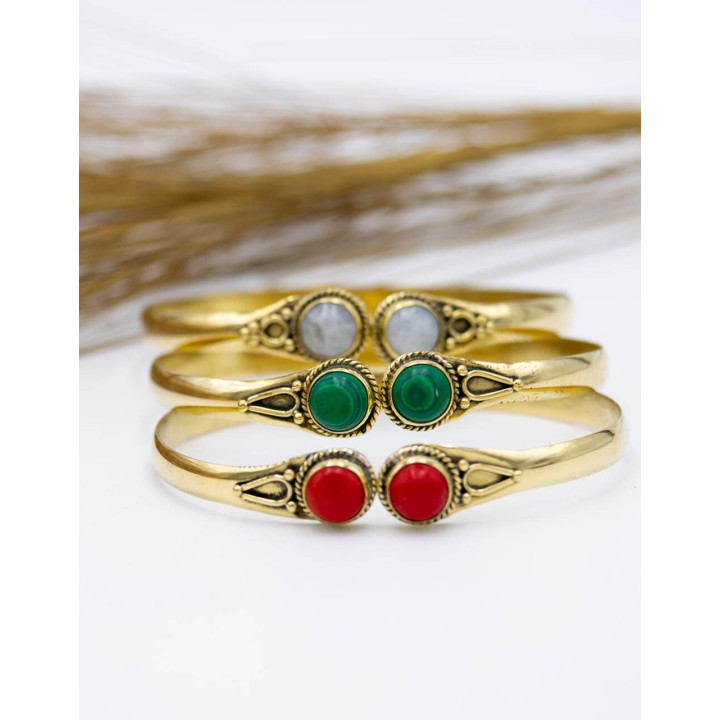 SPU0002A - Pulseira de Duas Pedras
