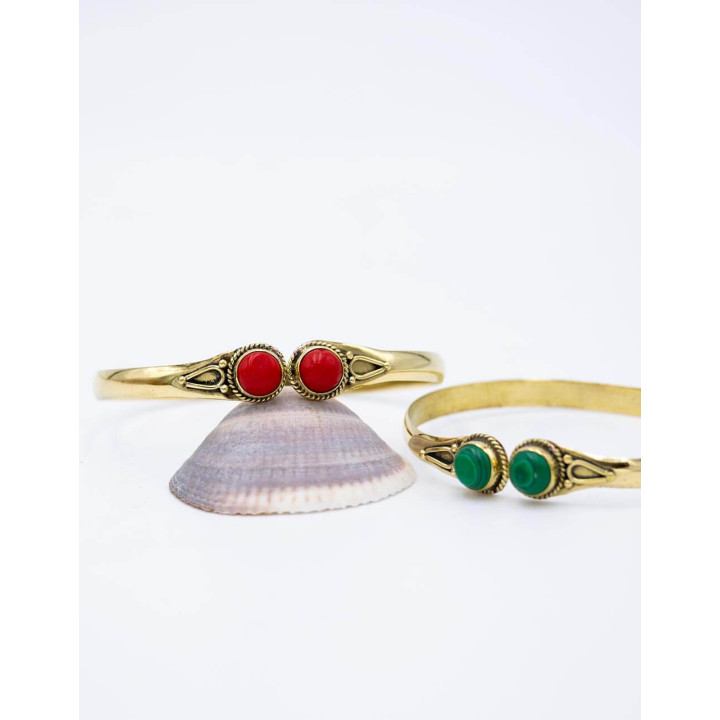 SPU0002A - Pulseira de Duas Pedras
