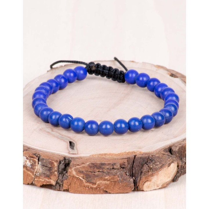 SPU00075 - Bracciale palline blu