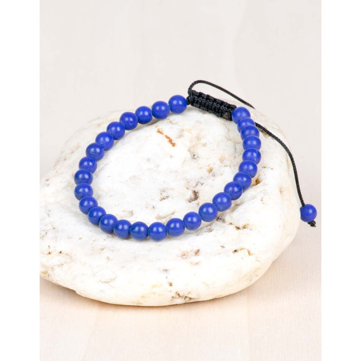 SPU00075 - Bracciale palline blu