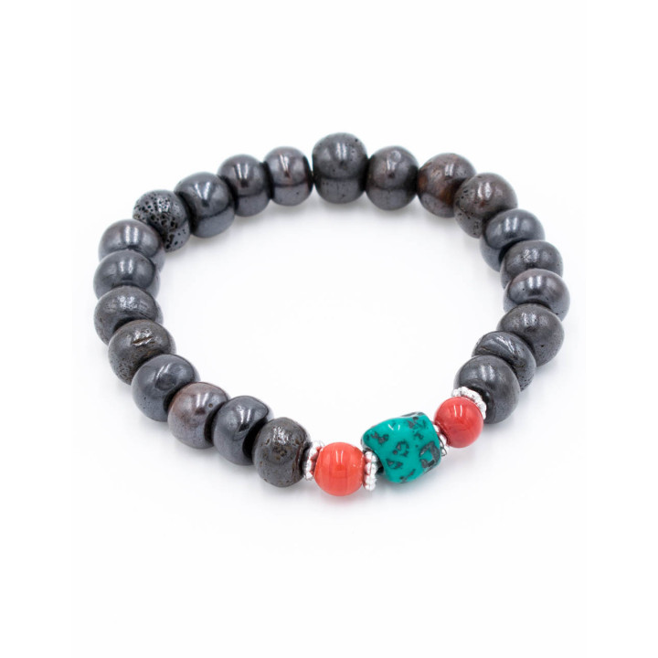 SPU00132 - Pulsera de Hueso Negra