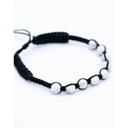 SPU0014H - Bracciale in macramè Howlite