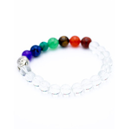 SPU0020I - Pulseira de Pedras de Quartzo Cristal