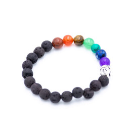 SPU0020V - Bracelet Pierres de Roche Volcanique