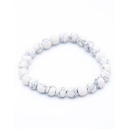 SPU0021H - Bracciale elastico Howlite