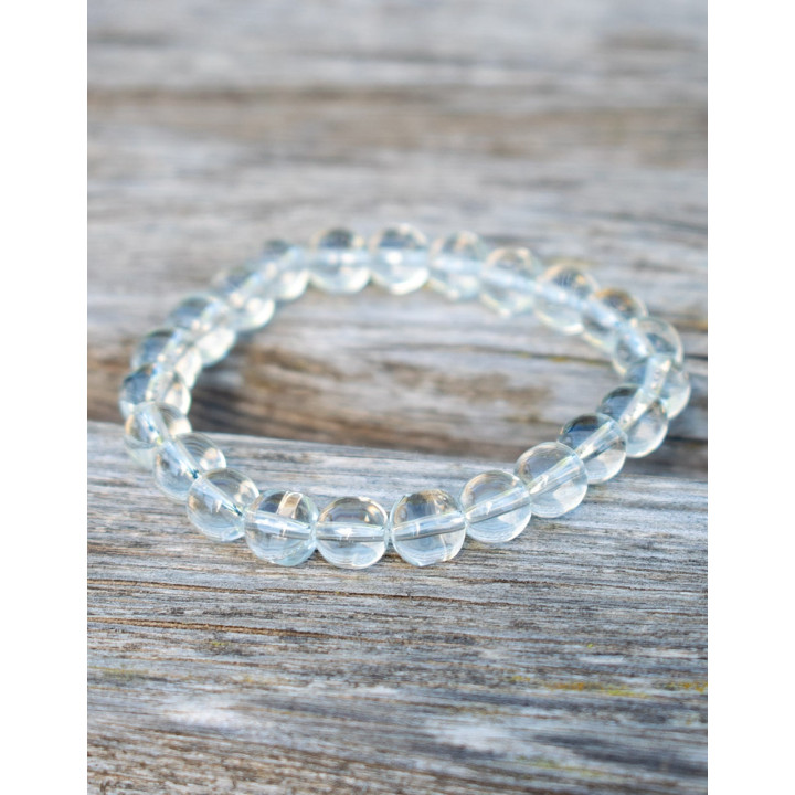 SPU0021I - Bracelet Élastique Quartz Cristal
