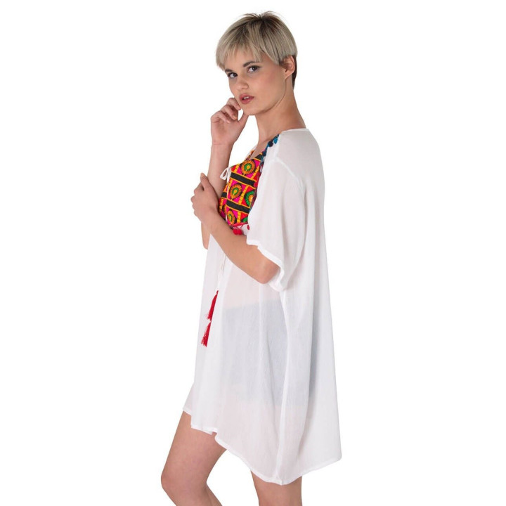 TM0607A - Blusa Blanca con Detalle