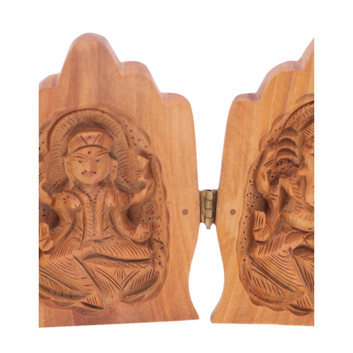 TST0701 - Estatua Mano de Hamsa con Ganesha y Lakshmi