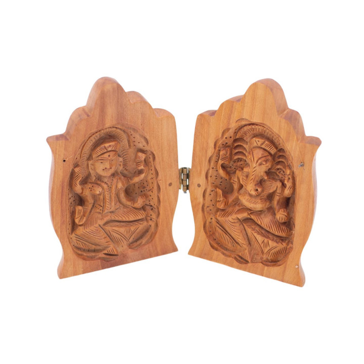 TST0701 - Estatua Mano de Hamsa con Ganesha y Lakshmi