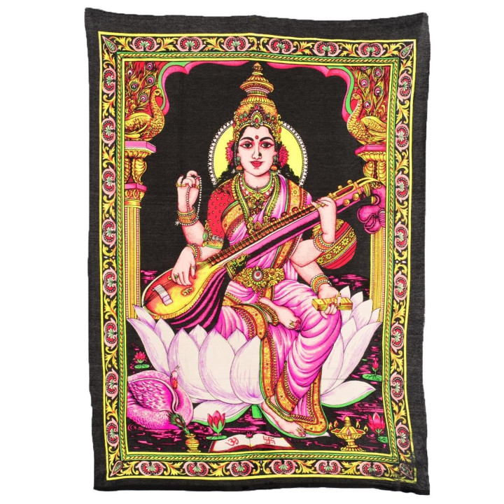 TTD0117 - Tapiz Diosa Saraswati