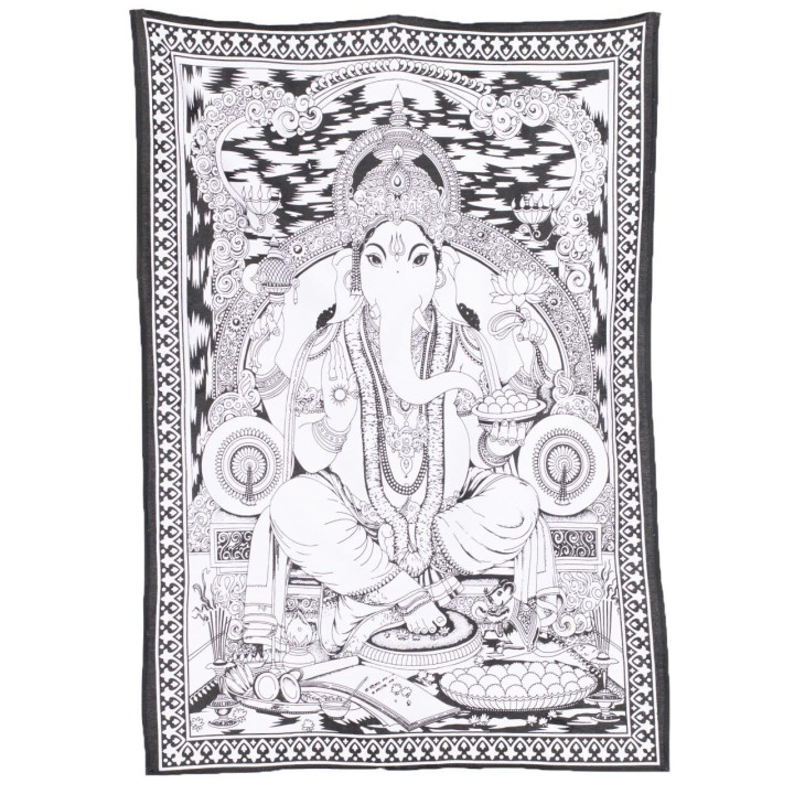 TTZ0055 - Tapiz Ganesha ByN
