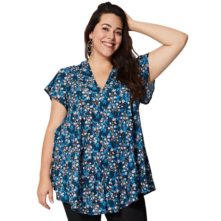 TUP0542C - Blusa Acampanada