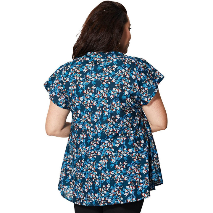 TUP0542C - Blusa Acampanada