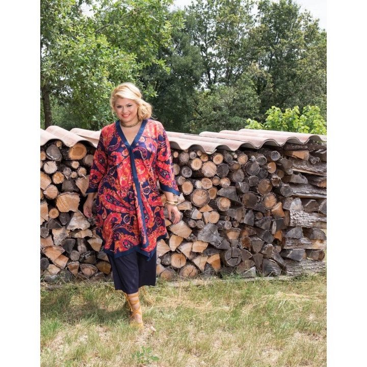 TUP434 - Peaked tunic with sleeves