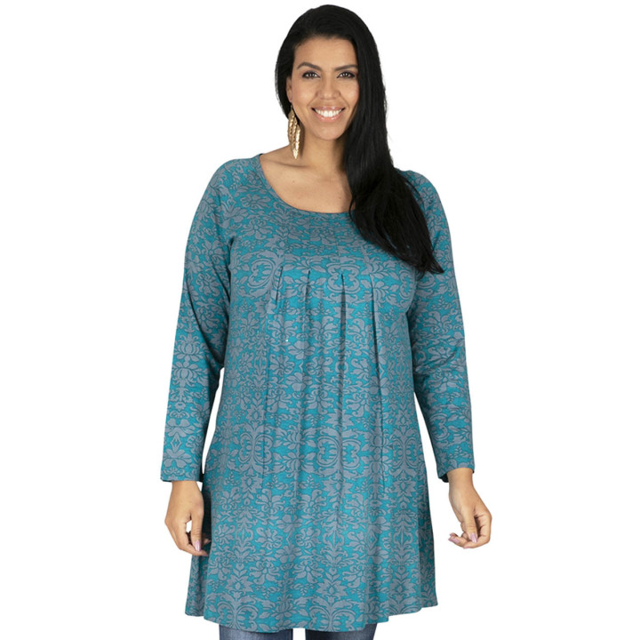 TUP6032M - Hellblaues T-Shirt mit Kleid