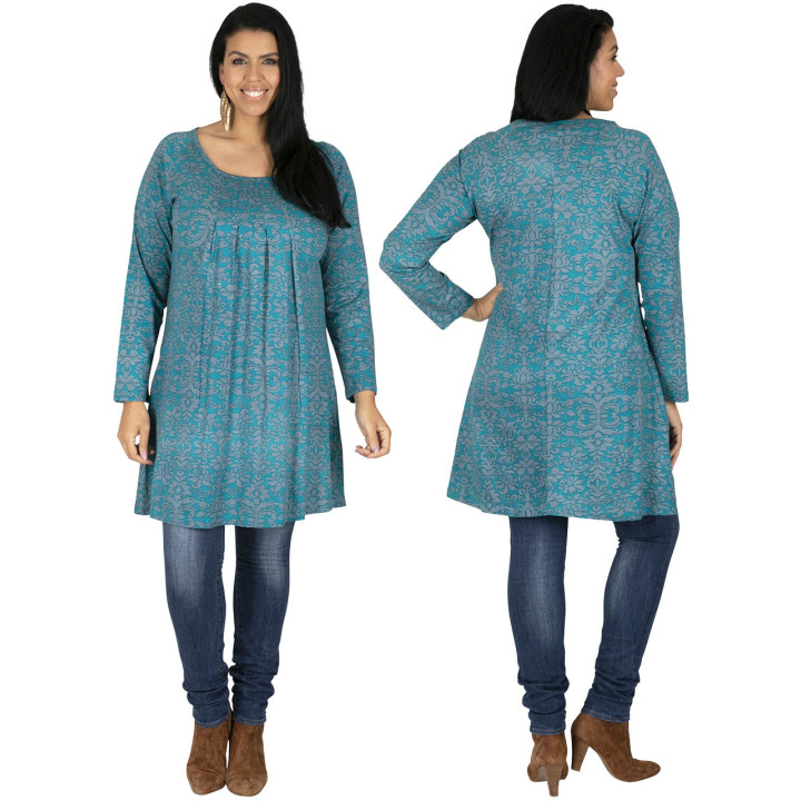 TUP6032M - Hellblaues T-Shirt mit Kleid