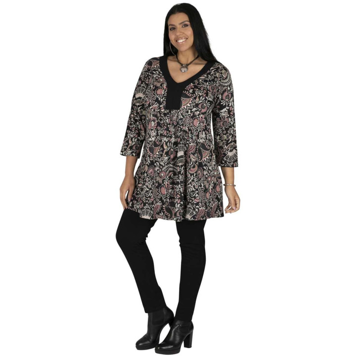 TUP6036B - Camiseta Escote Negro