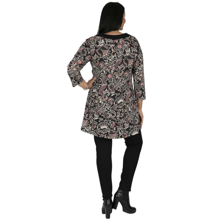TUP6036B - Camiseta Escote Negro
