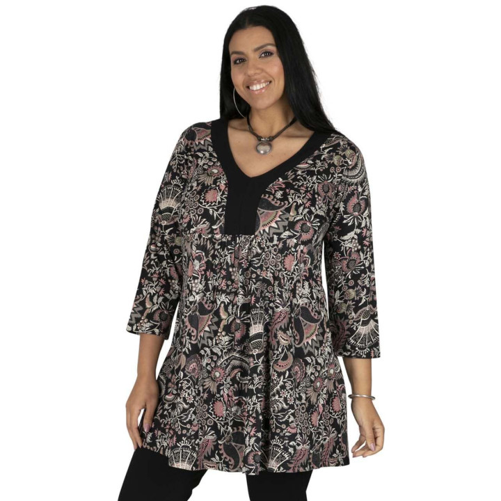TUP6036B - Camiseta Escote Negro