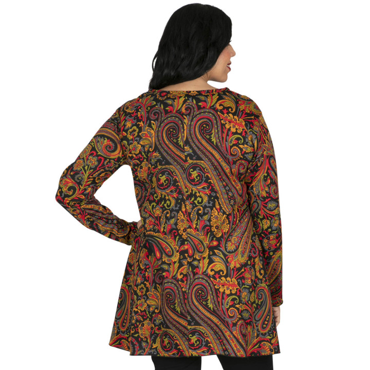 TUP6039O - Blusa Multicolor Taglie Forti
