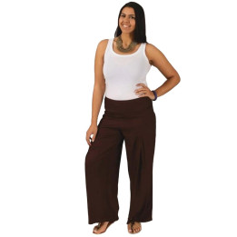 GPA0001 - Pantaloni dritti taglie forti in nero o bordeaux | Kimago