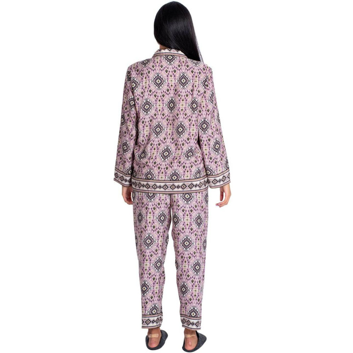 KM0821A - Kimago Seidenpyjama mit Jacke und Hose