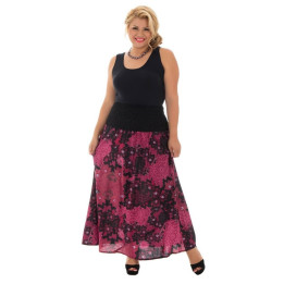 JUP032 - Printed Long Skirt