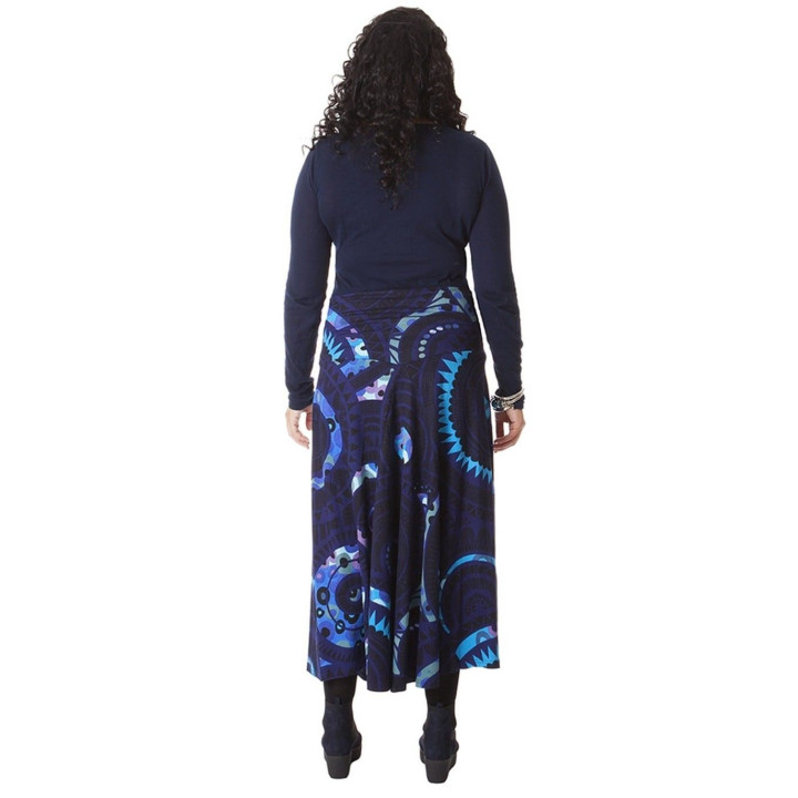 JUP6000A - Falda Larga Azul