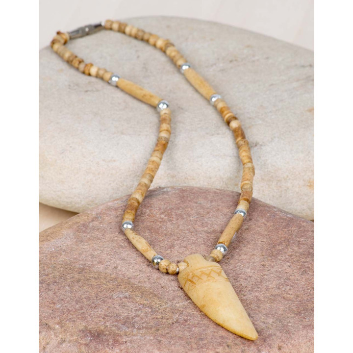 KCH0001B - Collar Hueso color Beige