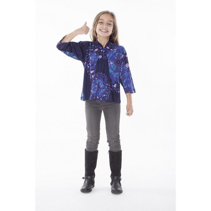 KIDTOP603B - Top Escote en V Niña