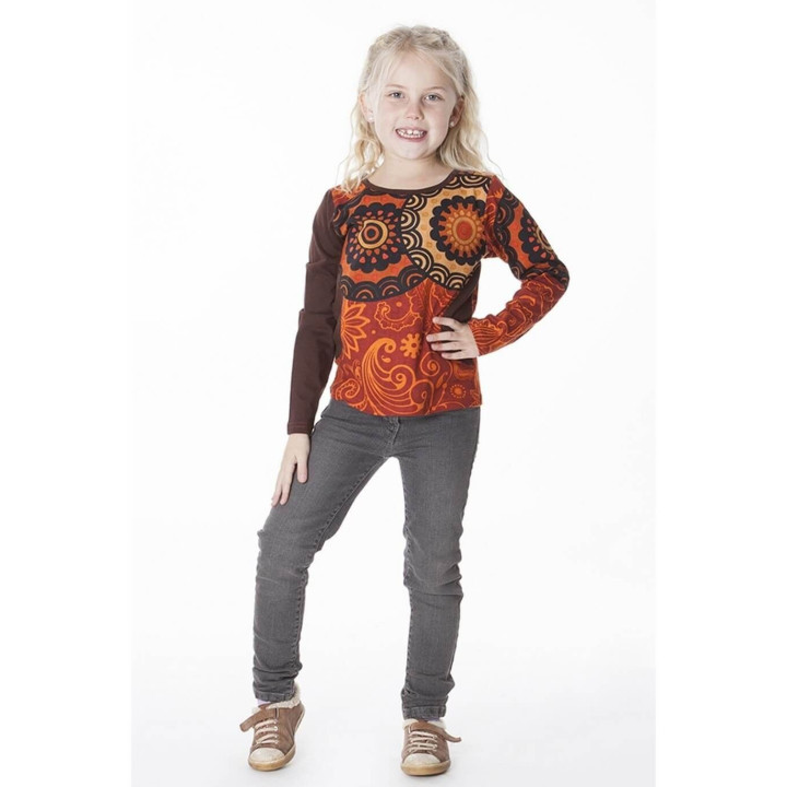 KIDTS504 - Camiseta básica marrón
