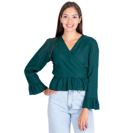 KM0001A - Ruffled blouse