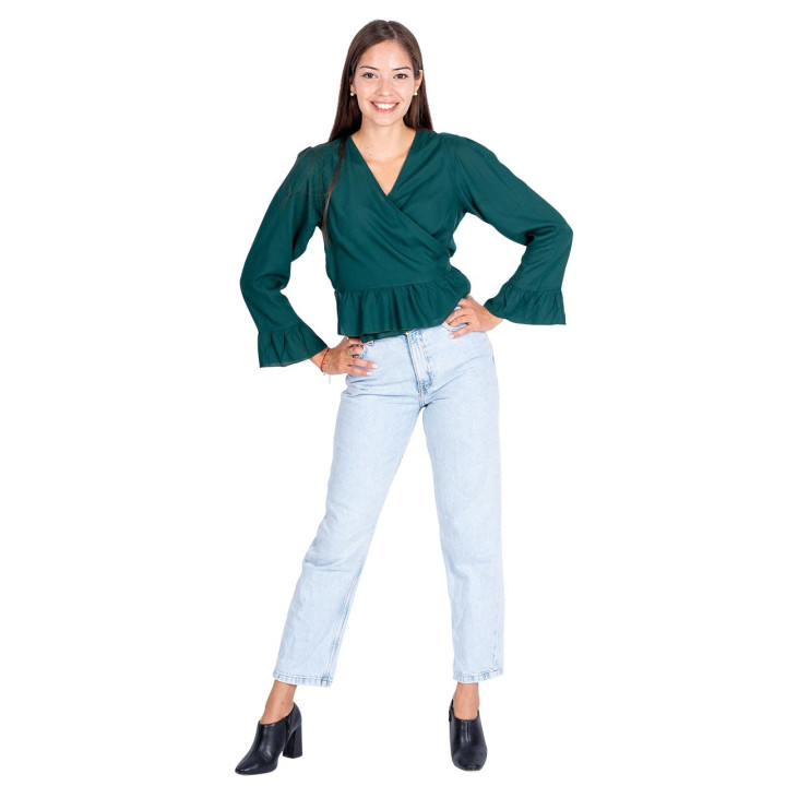 KM0001A - Blusa volados