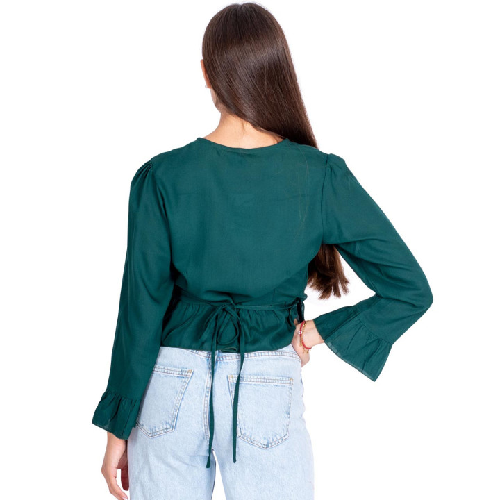 KM0001A - Blusa volados