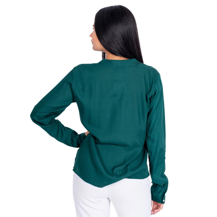KM0003D - Camisa Abotonada Verde