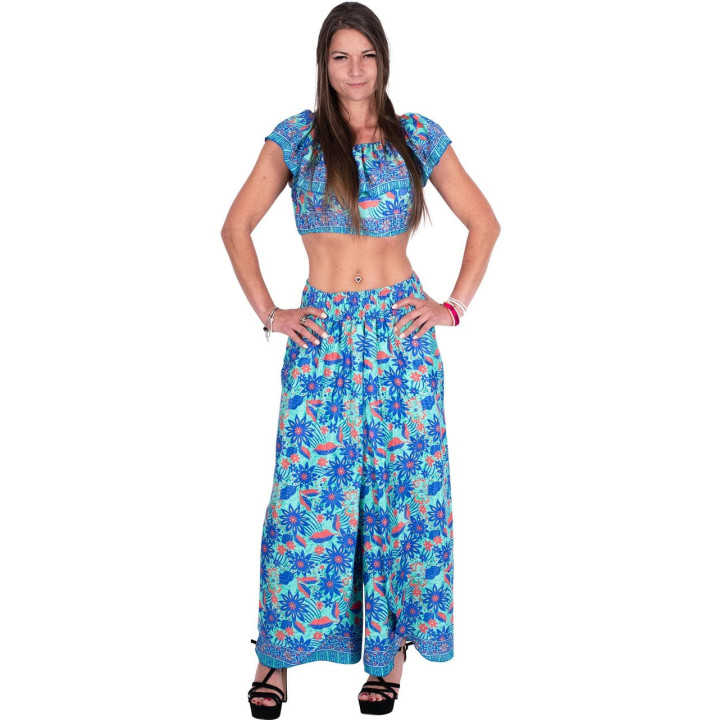 KM0005C - Crop Top com babados