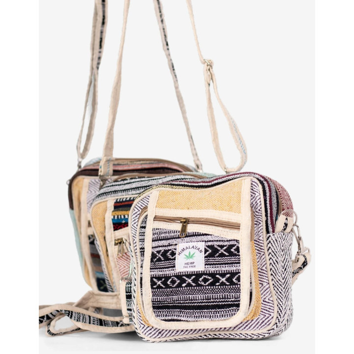 BBA0022 - Unisex Hemp Shoulder Bag