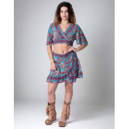 KM0101A - Skirt and Top Set