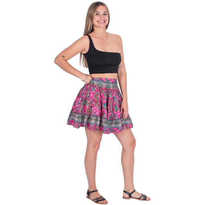 KM0202C - Falda Corta Volantes