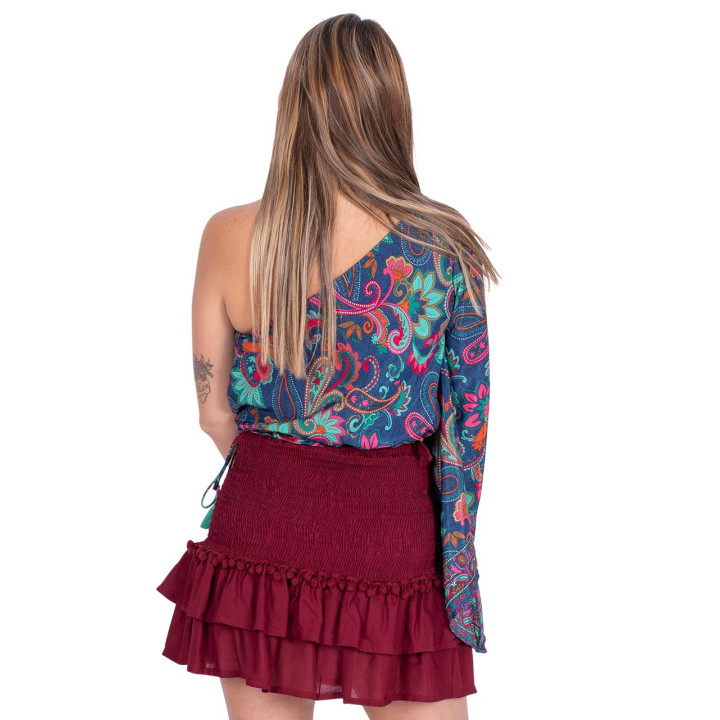 KM0203A - Falda Corta Pompones