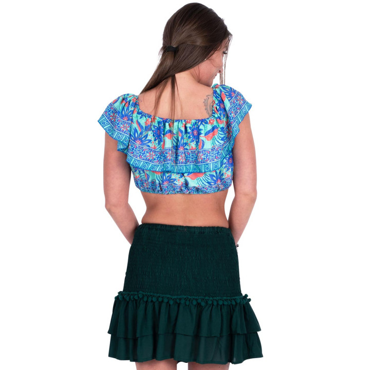 KM0203B - Falda Corta Pompones